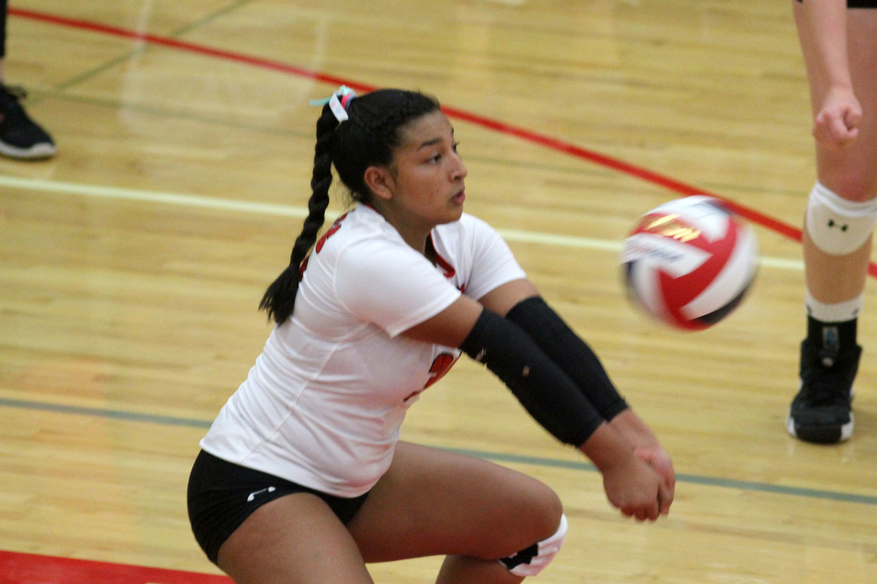 Cameron at Colfax volleyball regionals 10-24-19